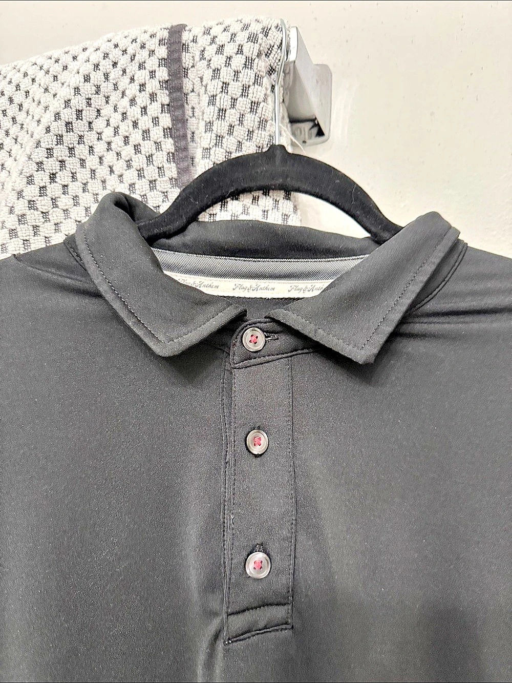 Flag & Anthem Black Short Sleeve Polo Like New
